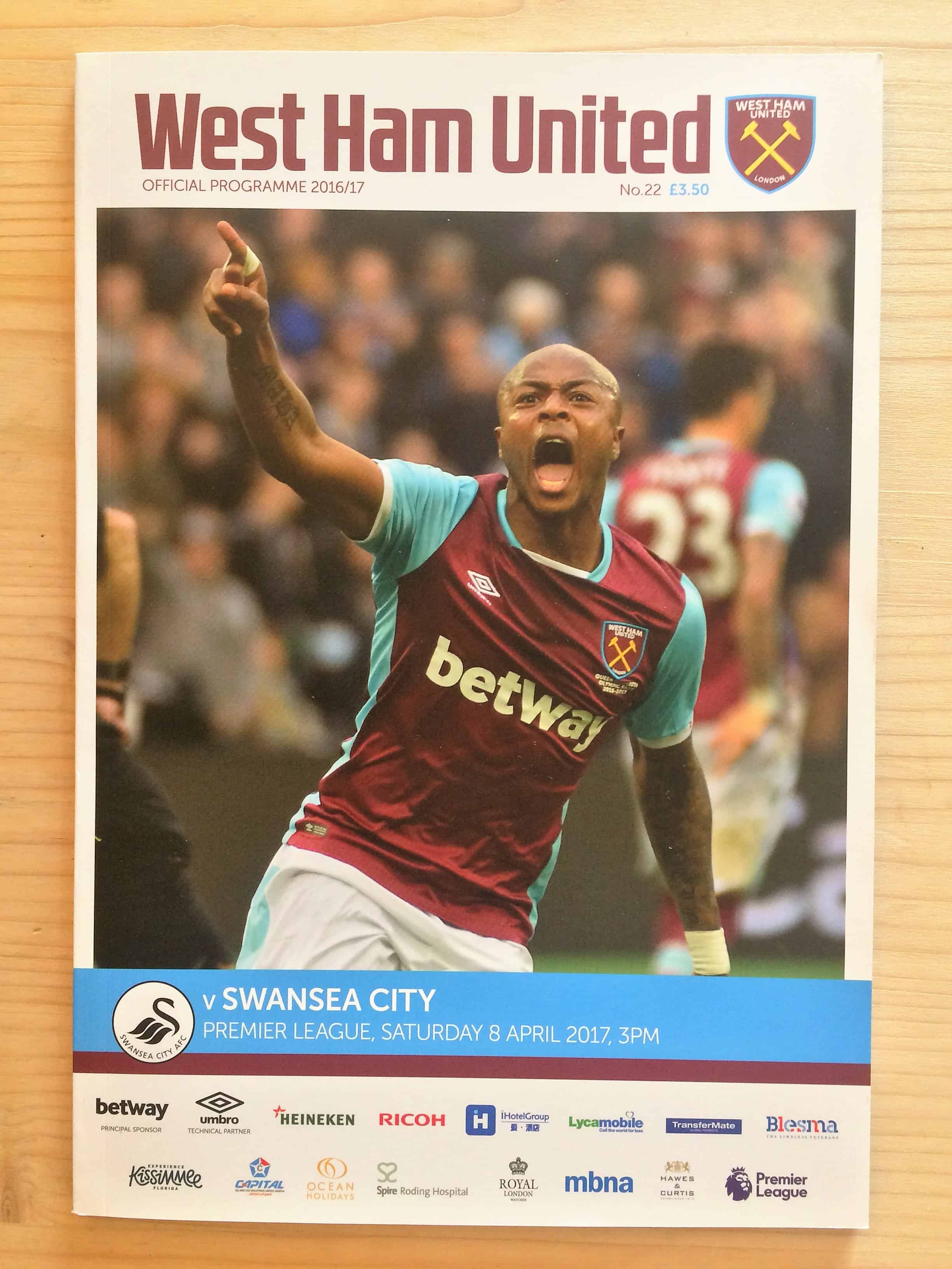 West Ham United FC v Swansea City FC